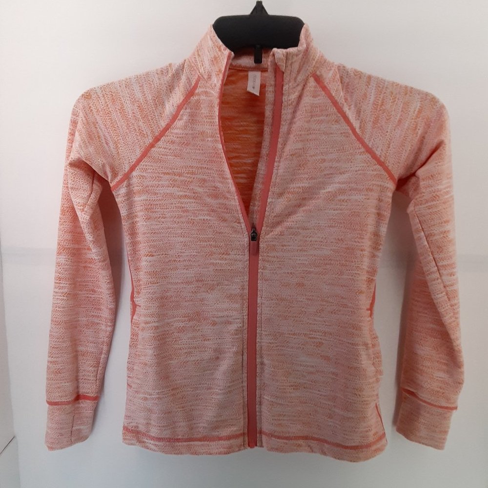 Ideology Women's Long Sleeved Activewear Jacket | Peach/Orange | Size: M